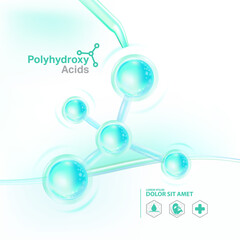 Polyhydroxy acids ,PHA serum Skin Care Cosmetic