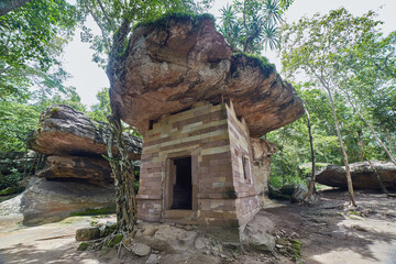 The formations of Phu Phra Bat Historical Park in Udon Thani, northeast Thailand