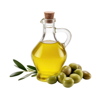 fresh raw organic olive oil in glass bowl png isolated on white background with clipping path. natural organic dripping serum herbal medicine rich of vitamins concept. selective focus