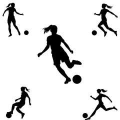 players silhouettes
