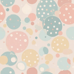 Abstract geometric seamless pattern with soft colors