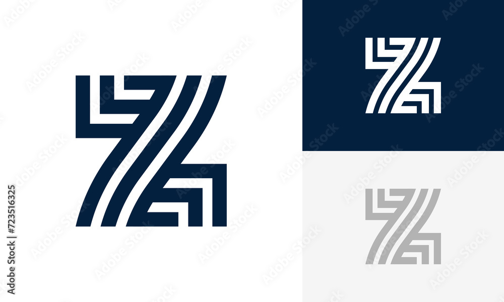 Wall mural letter z initial logo design vector