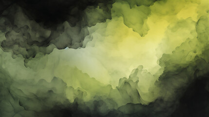 Verdant Mystery: Dark to Light Green Abstract Smoke
