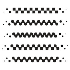 Checkered flag two rows lines