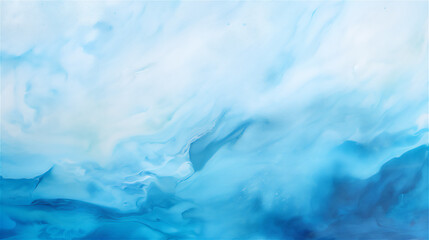 Obraz premium Arctic Drift: Soft Blue Marbling with Frosted Overtones 