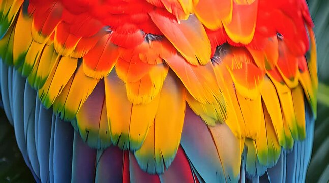vibrant yellow close-up bird feather detdigitalls