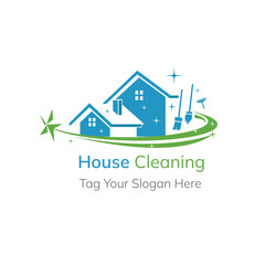 Modern House Cleaning Service concept Illustration 