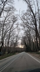 kalampaka road greece meteora rocks and churches