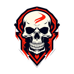 Fototapeta premium redhead skull vector art