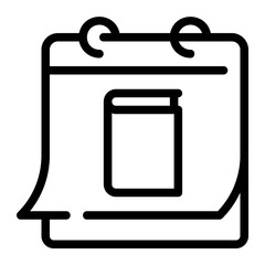 calendar line icon