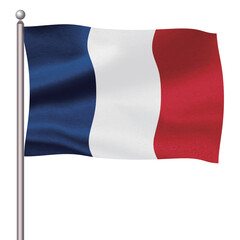 Obraz premium フランス 国 旗 ポール アイコン