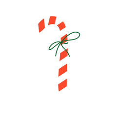 Christmas collection of seasonal elements with Santa and snowman, hand drawn items, vector design