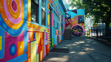 Artists working together on urban art projects and revitalizing neighborhoods