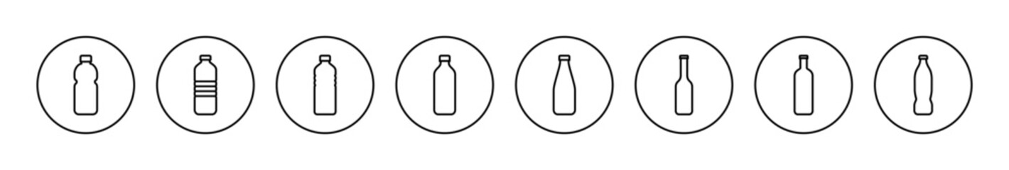 Bottle icon vector. bottle sign and symbol