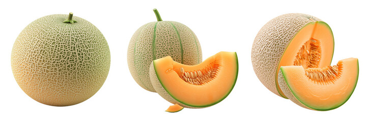 Melon Isolate on transparent background