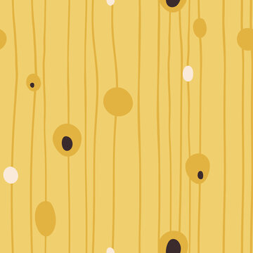 Klimt style inspired abstract seamless pattern, modern art nouveau endless backdrop with geometric shapes, texture for wrapping or digital paper, wallpaper, scrapbooking, textile prints