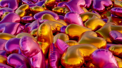 Abstract 3d Holo Heart On Ground 04