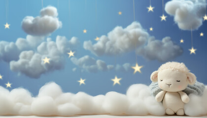 baby photography background with blue sky