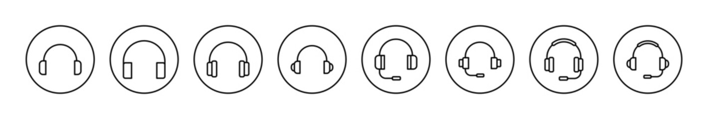 Headphone icon vector. Headvector sign and symbol