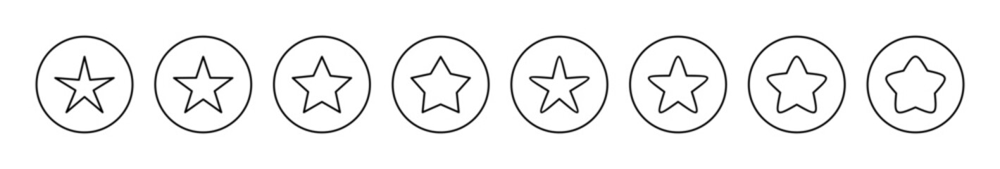 Star icon vector. rating sign and symbol. favourite star icon