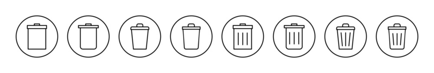 Trash icon vector. trash can icon. delete sign and symbol.