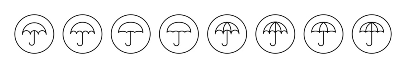 Umbrella icon vector. umbrella sign and symbol