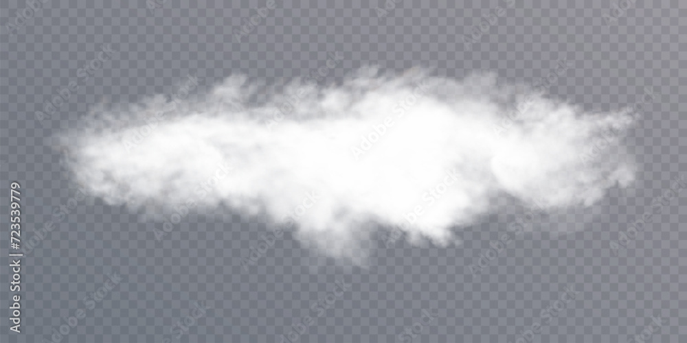 Poster smoke effect. realistic vector fog effect and transparent magic fog. white steam, border of creeping