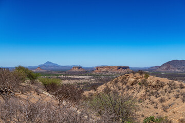 View of the Ugab River and terraces, Namibia