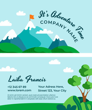 Its adventure time, business or visiting card