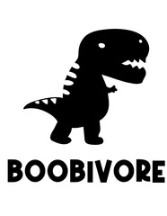 Boobivore Baby Bodysuit SVG Vector
