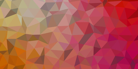 Abstract low Poly with gradient background. Triangle shapes Design used in web site, texture. Technical futuristic template for business design and presentation. Mosaic gradient triangles template.