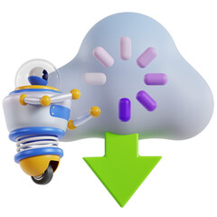 Loading Cloud Download Icon