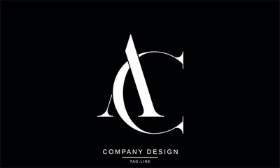 AC, CA, Abstract Letters Logo Monogram
