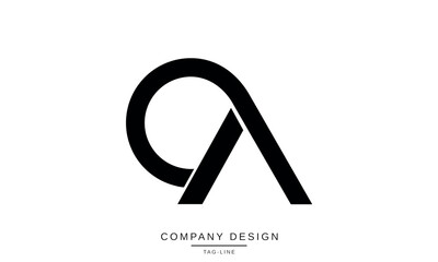 AC, CA, Abstract Letters Logo Monogram