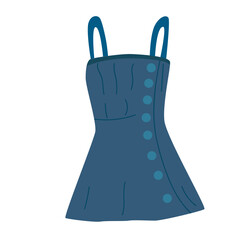 Clothes. Fashion. sundress. Vector illustration in modern style.