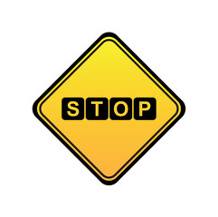 stop sign. Vector icon	