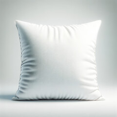a fluffy sleeping pillow with a smooth, white cotton cover
