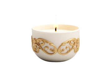 Delicate Candle Holder Elegance Isolated On Transparent Background