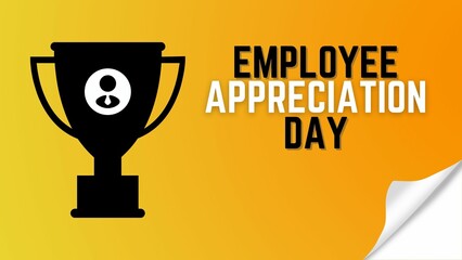 Employee Appreciation Day concept with trophy design