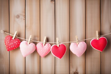 Hanging Hearts on a String