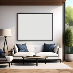 Poster Mockup in grey color office room, ISO A paper size. Ash color Living room wall poster mockup. office room Banner mockup. Interior mockup with house background. Modern interior design. mockup