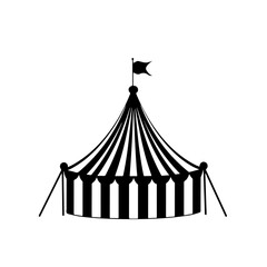 Circus Logo Monochrome Design Style - obrazy, fototapety, plakaty