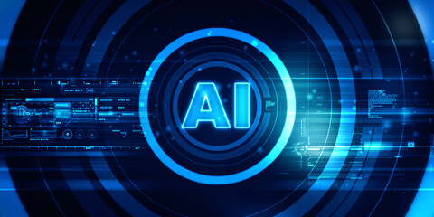 2d rendering Artificial Intelligence (AI) concept