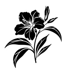 Flowers Logo Monochrome Design Style
