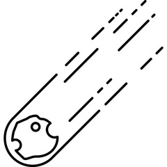 Asteroid Line Icon