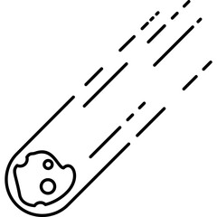 Asteroid Line Icon