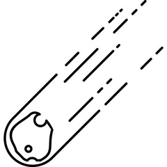 Asteroid Line Icon