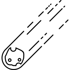 Asteroid Line Icon