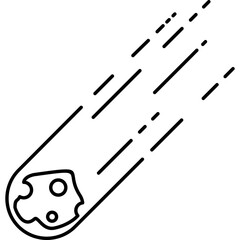 Asteroid Line Icon