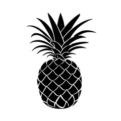Pineapple Logo Monochrome Design Style